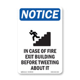 In Case Of Fire Exit Building