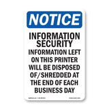 Information Security Information Left On