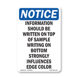 Information Should Be Written On Top Of