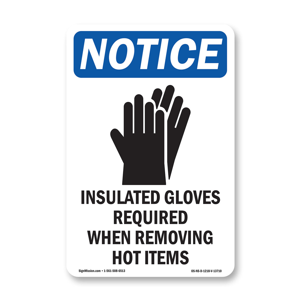 Insulated Gloves Required