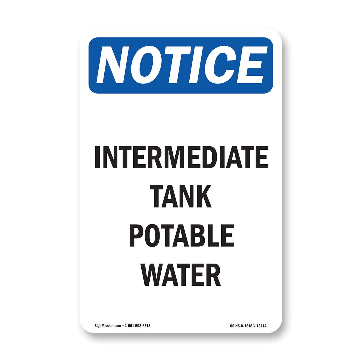 Intermediate Tank Potable Water