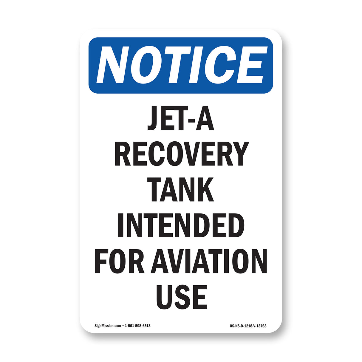 Jet-A Recovery Tank Intended For Aviation Use
