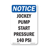 Jockey Pump Start Pressure 140 Psi