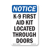 K-9 First Aid Kit Located Through Doors