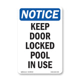 Keep Door Locked Pool In Use