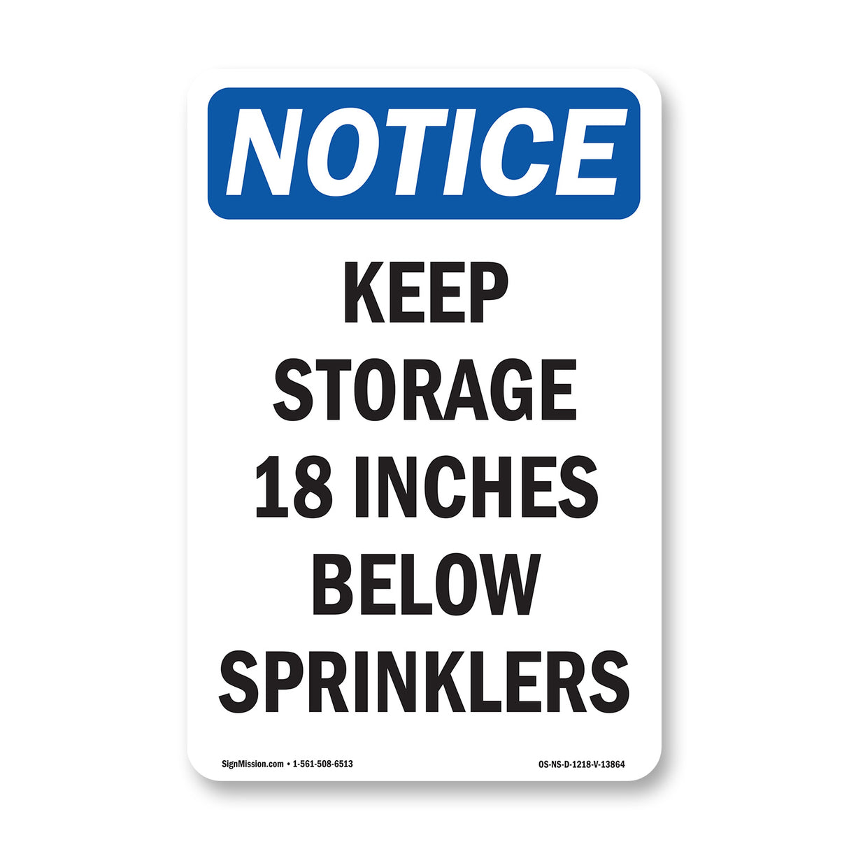 Keep Storage 18 Inches Below Sprinklers