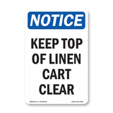 Keep Top Of Linen Cart Clear