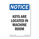 Keys Are Located In Machine Room