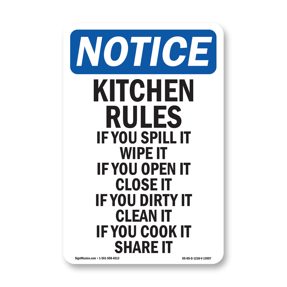 Kitchen Rules If You Spill It