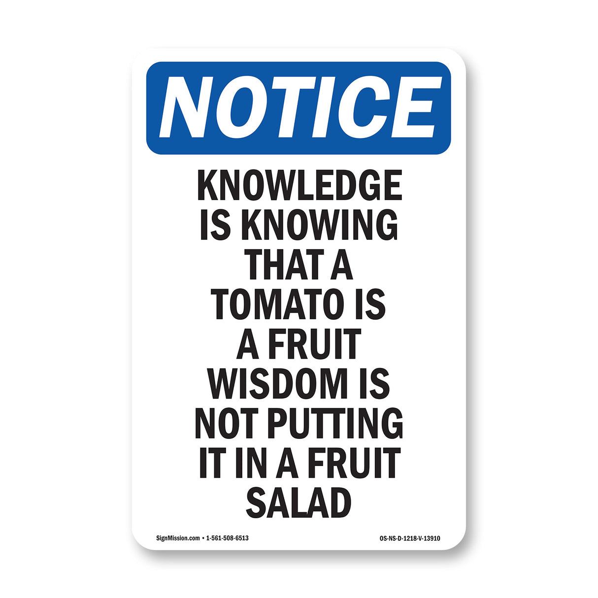 Knowledge Is Knowing That A Tomato Is A
