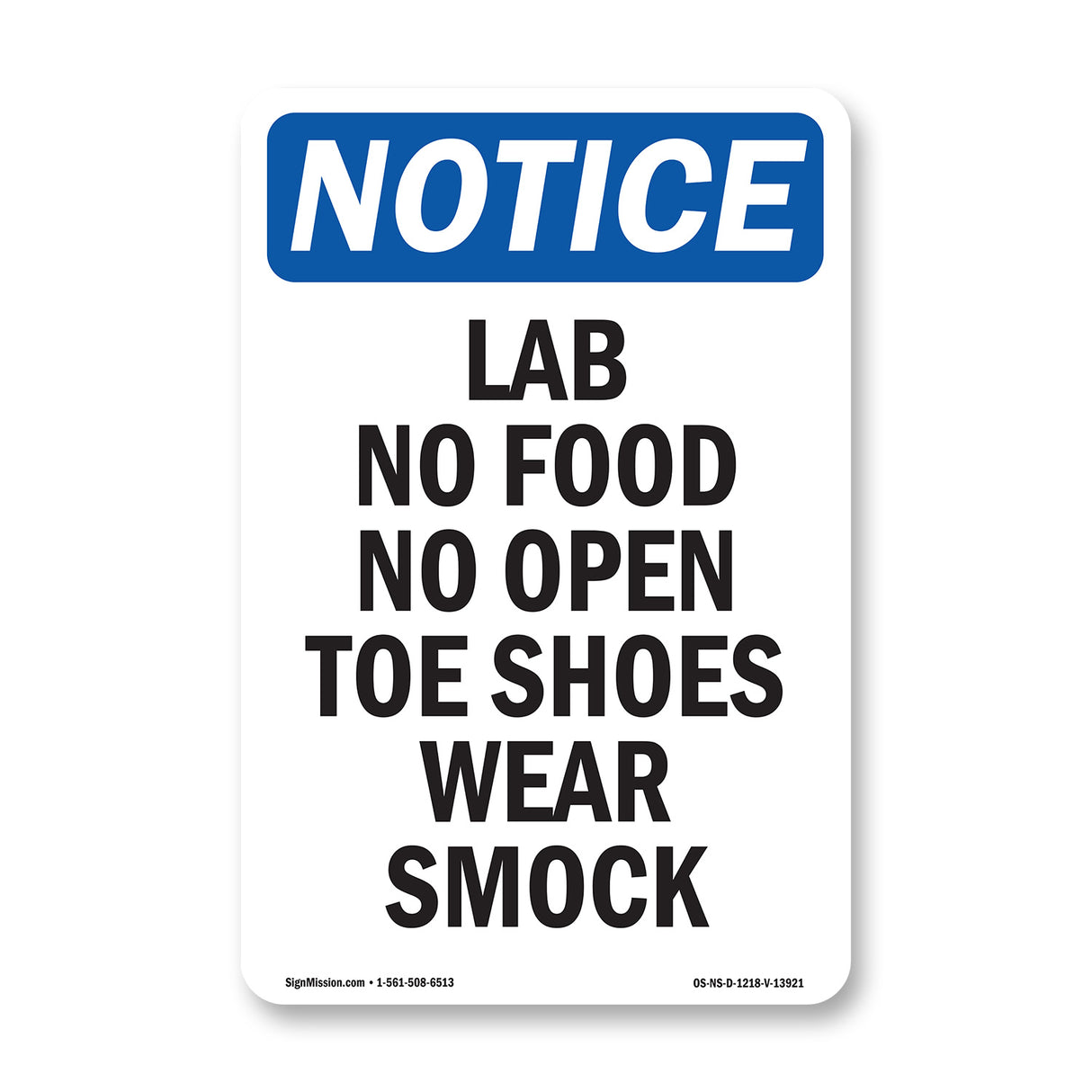 Lab No Food No Open Toe Shoes Wear Smock