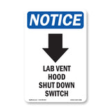 Lab Vent Hood Shut Down Switch