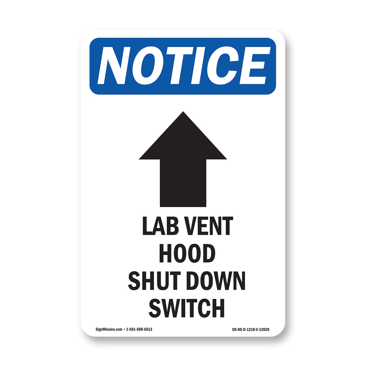 Lab Vent Hood Shut Down Switch