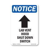 Lab Vent Hood Shut Down Switch