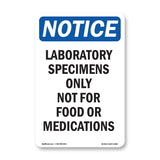 Laboratory Specimens Only Not For Food Or