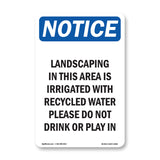 Landscaping In This Area Is Irrigated