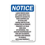 Large Breed Dogs Off Leash With Full Range