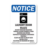 Laundry Room Rules Do Not Overload