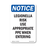 Legionella Risk Use Appropriate PPE When Entering