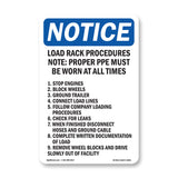 Load Rack Procedures Note Proper PPE Must
