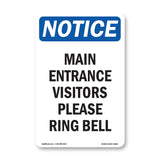 Main Entrance Visitors Please Ring Bell
