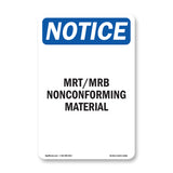 Mrt Mrb Nonconforming Material
