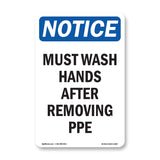 Must Wash Hands After Removing Ppe