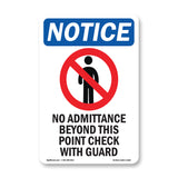 No Admittance Beyond