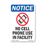 No Cell Phone Use In Facility