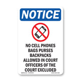 No Cell Phones Bags