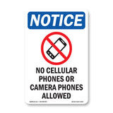 No Cellular Phones Or Camera