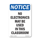 No Electronics May Be Used In