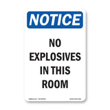 No Explosives In This Room