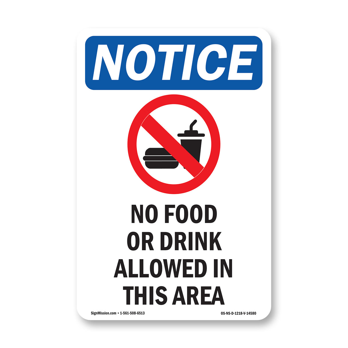 No Food Or Drink Allowed In This Area