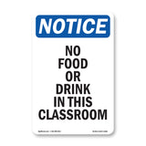 No Food Or Drink In This Classroom