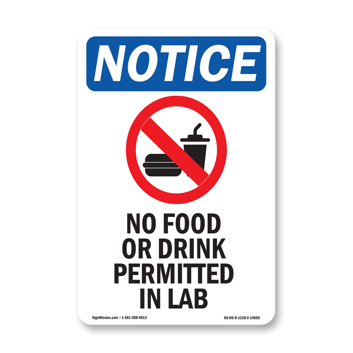 No Food Or Drink Permitted In Lab
