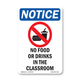 No Food Or Drinks In The Classroom
