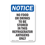 No Food Or Drinks To Be Stored In This Refrigerator