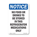 No Food Or Drinks To Be Stored In This Refrigerator