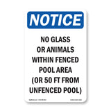 No Glass Or Animals Within Fenced Pool Area