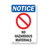 No Hazardous Materials
