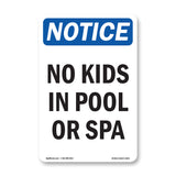 No Kids In Pool Or Spa