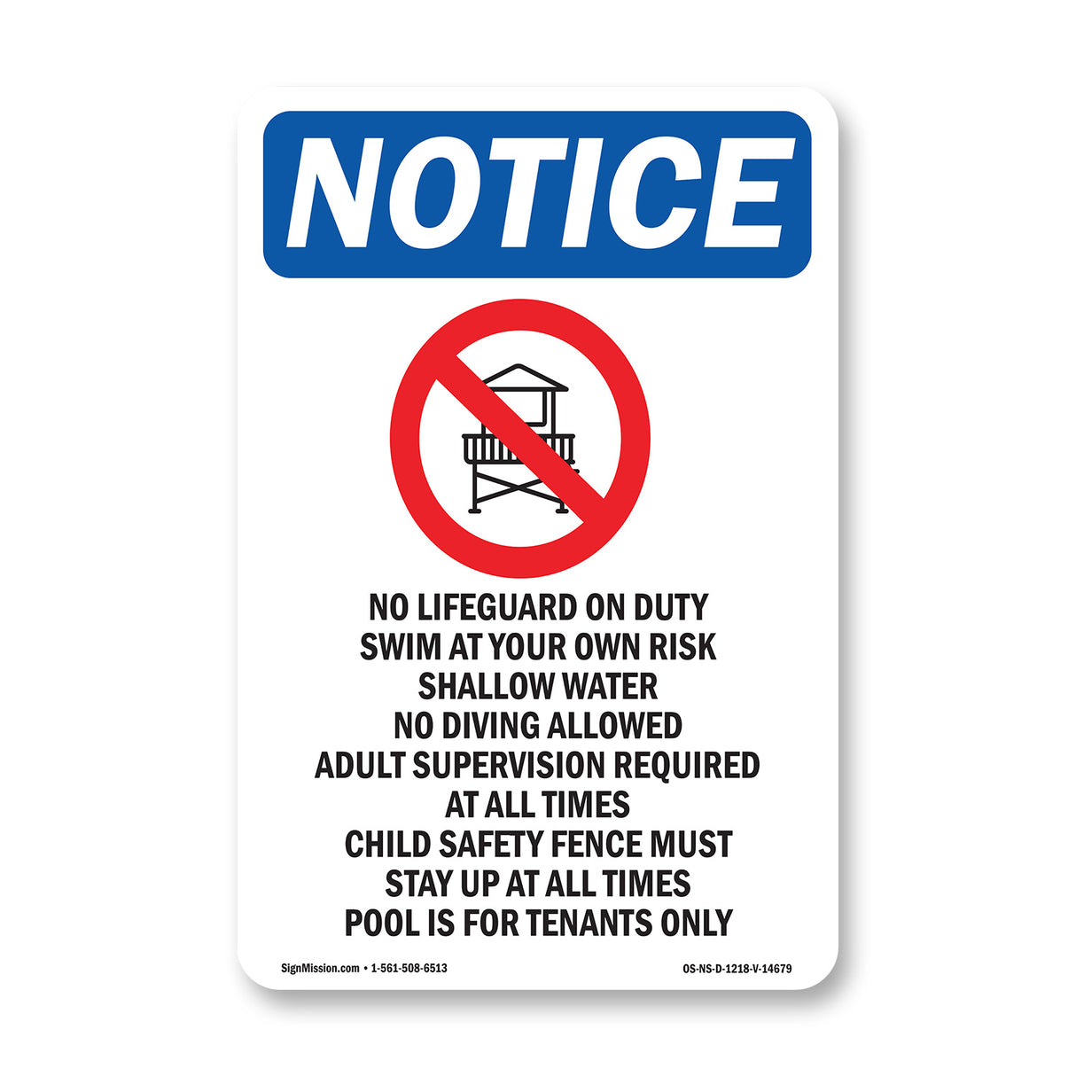 No Lifeguard On Duty Swim At