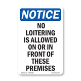 No Loitering Is Allowed On Or In Front Of