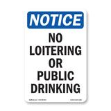 No Loitering Or Public Drinking