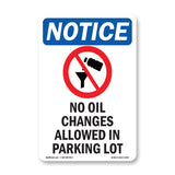 No Oil Changes Allowed
