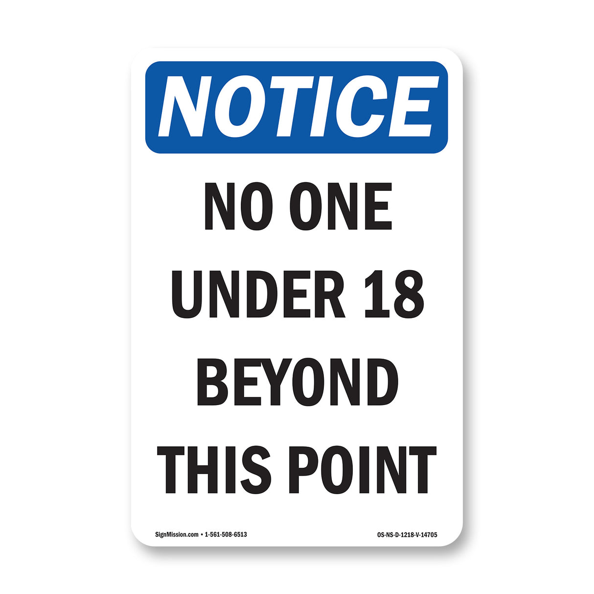 No One Under 18 Beyond This Point
