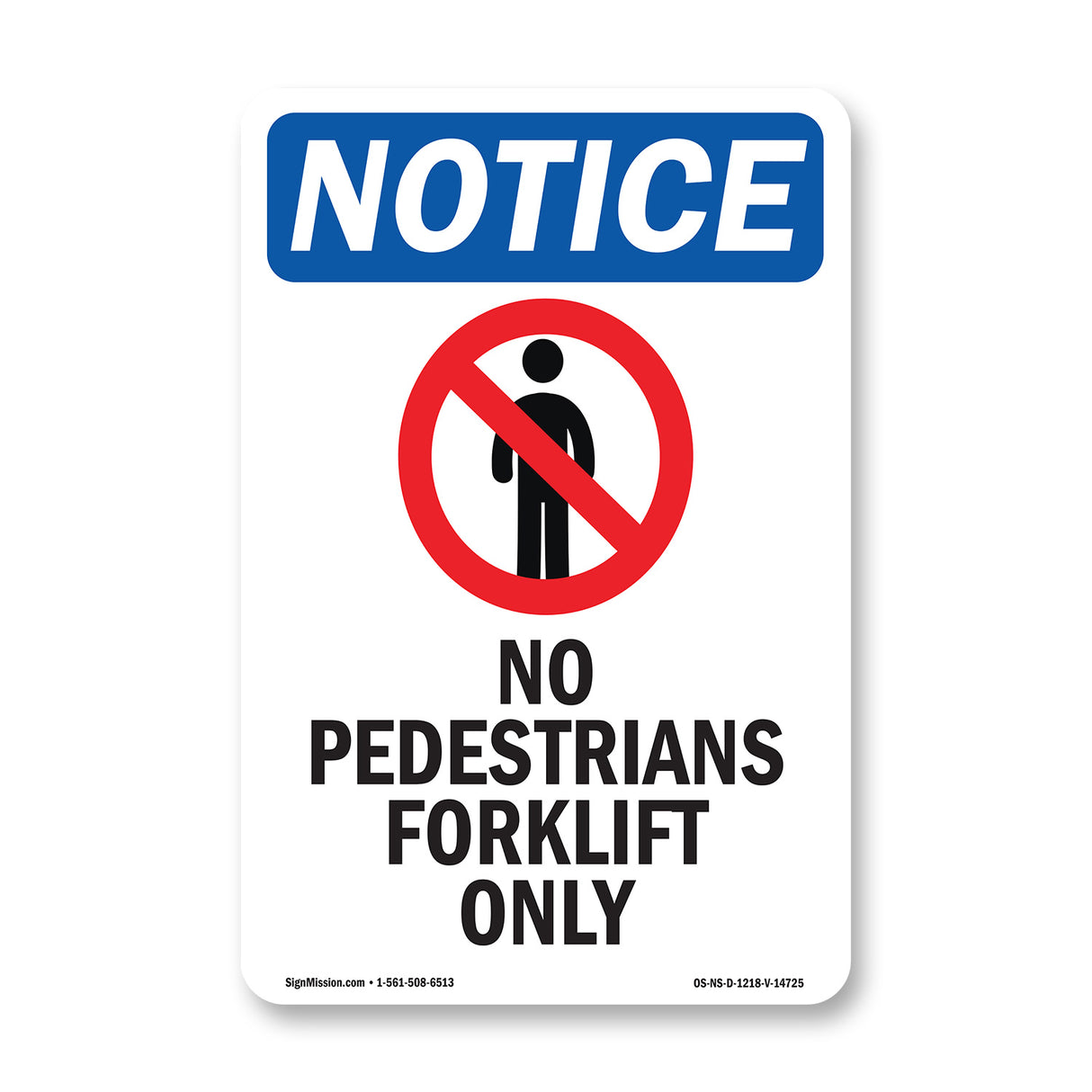 No Pedestrians Forklift
