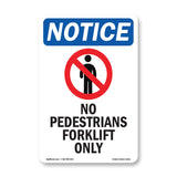 No Pedestrians Forklift