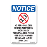 No Personal Cell Phones